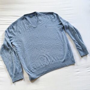 Polo by Ralph Lauren 100% Cashmere Blue V-Neck Sweater   Size: L